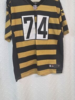 NFL Black and Gold Striped Jersey #74
